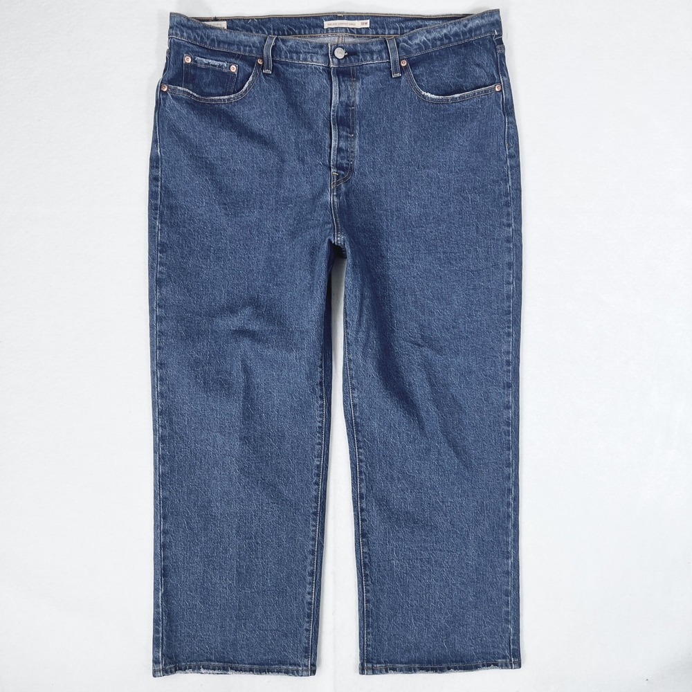 Premium Levis Ribcage Straight Ankle Jeans 18 W High Rise 90s Classiccore Retro